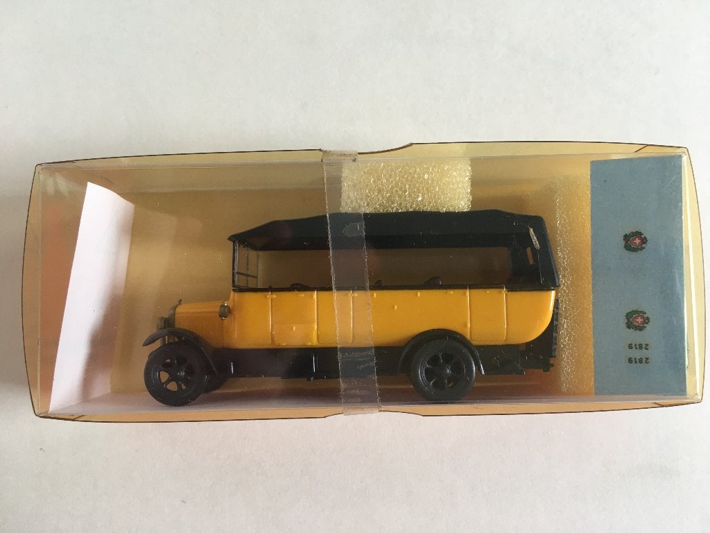 FBW Alpenpost PTT Post bus Zwitserland 1:87 HO Roskopf Nieuw, Hobby en Vrije tijd, Modelauto's | 1:87, Ophalen of Verzenden, Nieuw