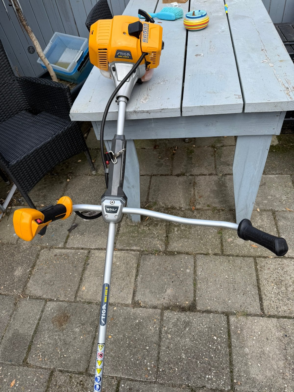 STIGA Bosmaaier benzine, Tuin en Terras, Bosmaaiers, Ophalen, Zo goed als nieuw, Benzine