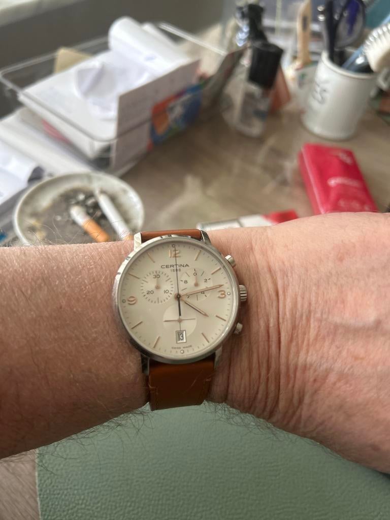 Certina DS Podium Chronograaf, Overige merken, Staal, Polshorloge, Ophalen of Verzenden