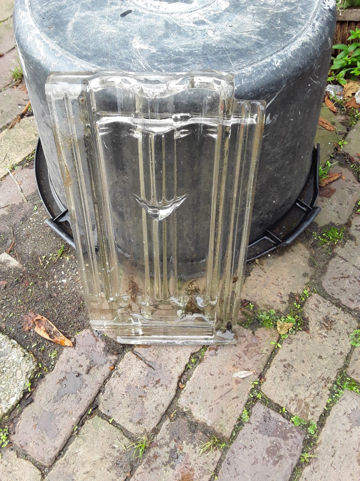 mudde dakpan Transparante Dakpan van Glas - Gebruikt, Doe-het-zelf en Verbouw, Ophalen, Overige materialen, Gebruikt, Overige kleuren