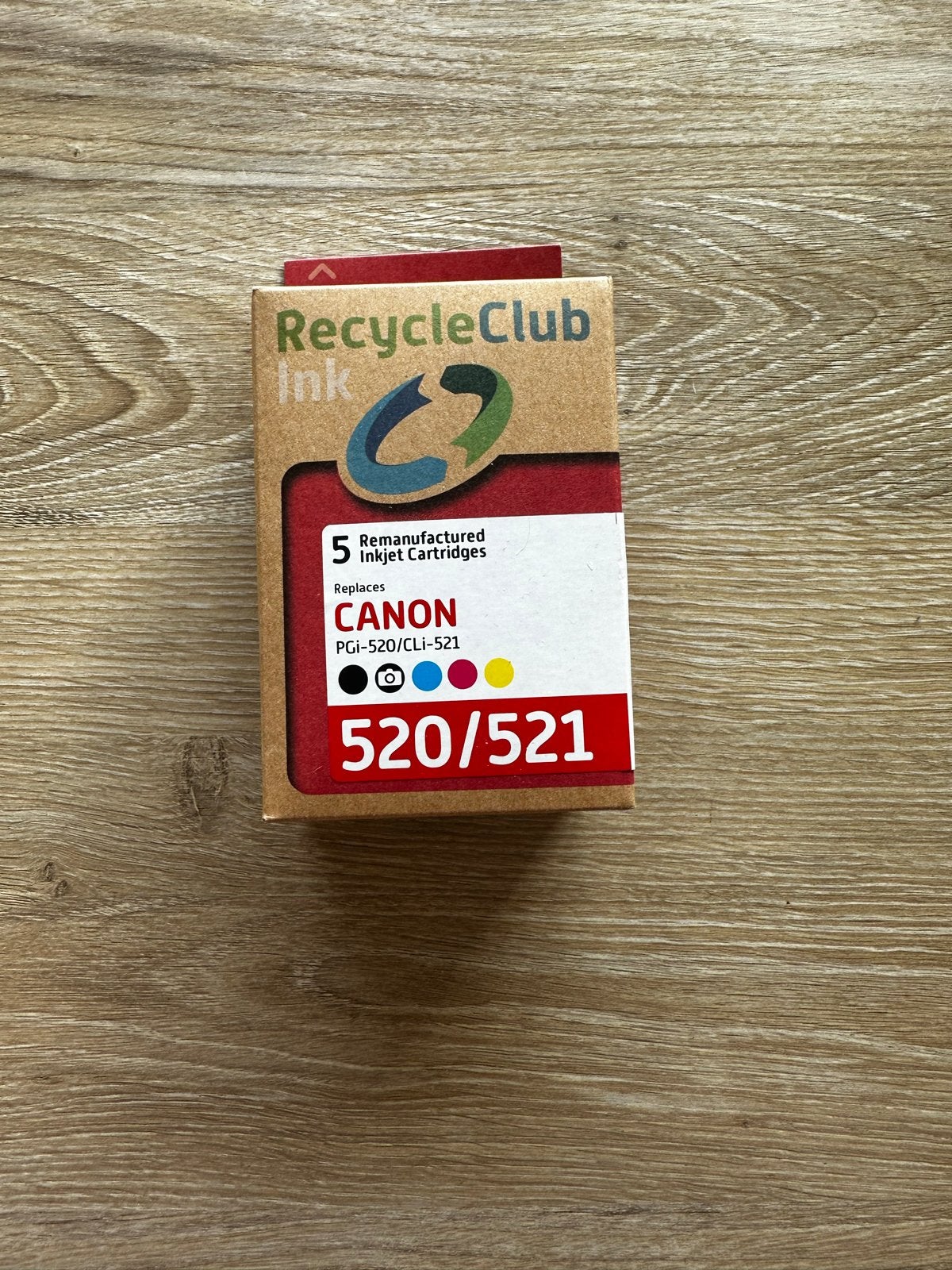RecycleClub Ink Cartridges voor Canon PGI-520/CLI-521, Recycleclub, Verzenden, Inkjetprinter, Printer