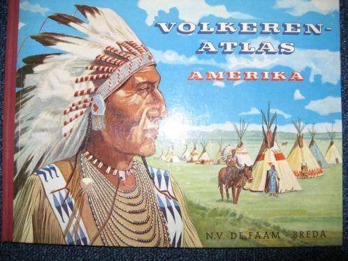 Volkeren-Atlas Amerika (NV De Faam), Ophalen of Verzenden, Gelezen, Plaatjesalbum