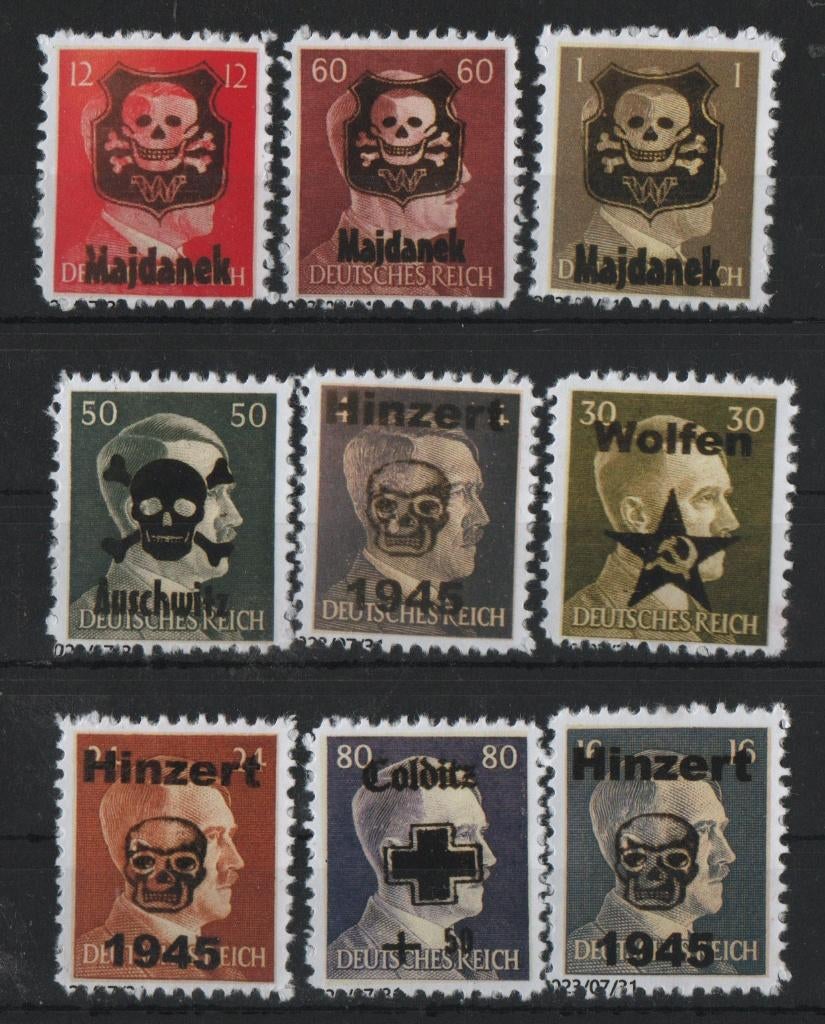 A57) postzegels VIGNETTEN geen garantie GERMANY wo2, Postzegels en Munten, Verzenden, BRD, Gestempeld