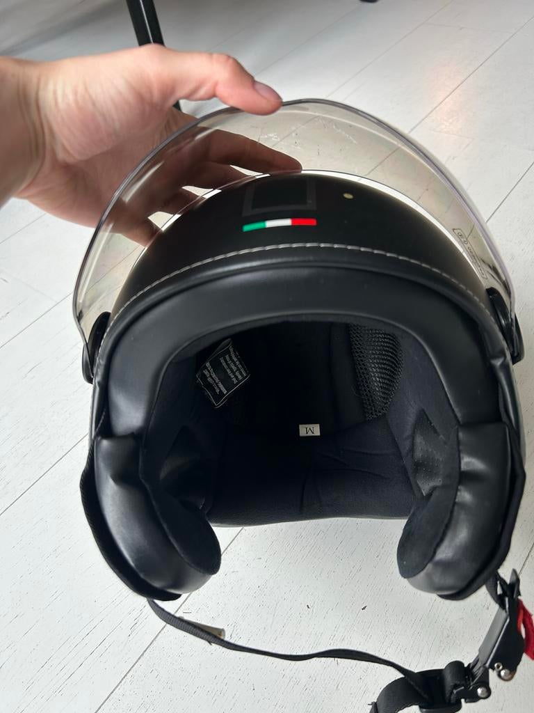 Demm Fashion B-100Q helm, Fietsen en Brommers, Brommerhelmen, Ophalen of Verzenden, Gebruikt, Medium