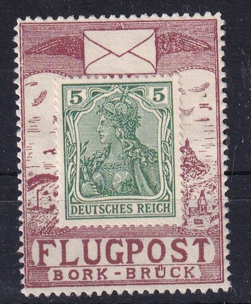 B11) 1912 Bork-Bruck Halbamtlich LP nr 1 €650 MNH geen gar, Verzenden, Duitse Keizerrijk, Postfris