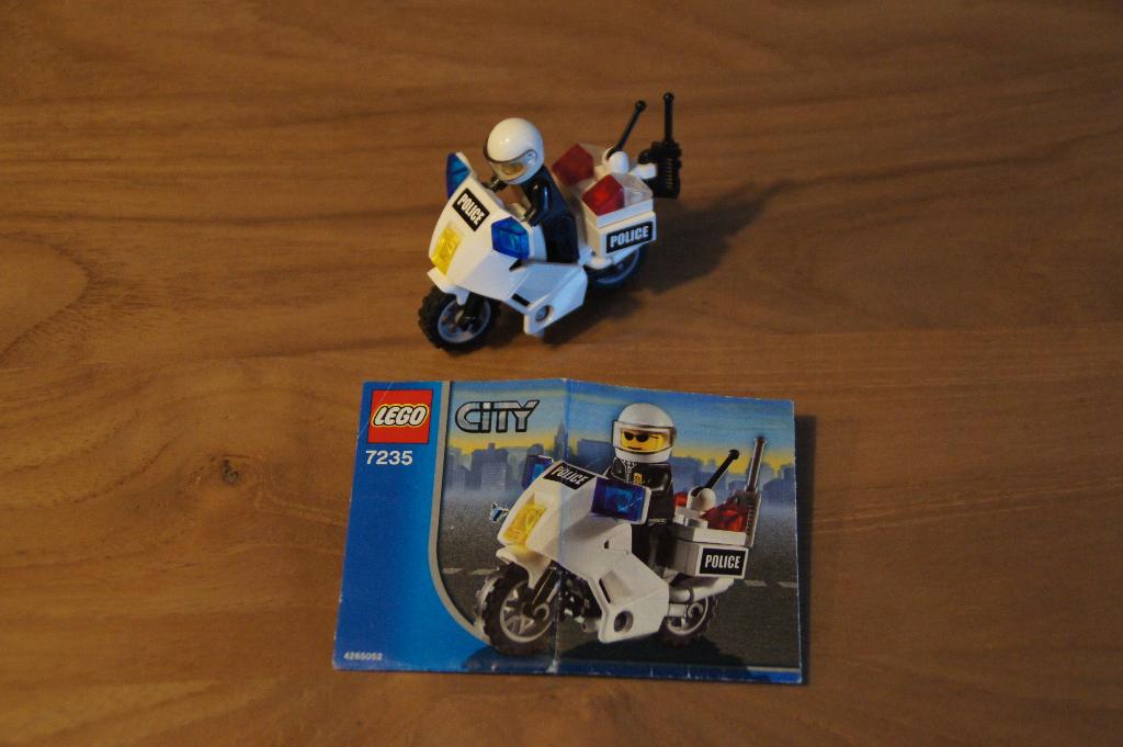 Lego city 7235 politiemotor, Kinderen en Baby's, Speelgoed | Duplo en Lego, City, Lego, Compleet, Ophalen of Verzenden