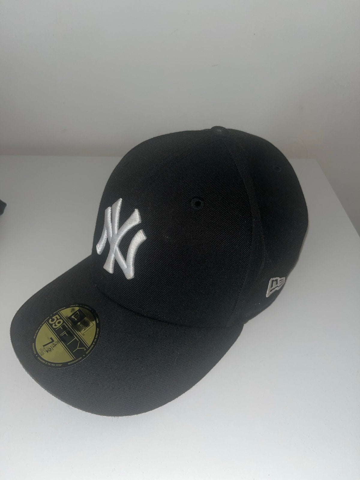 New Era 59Fifty New York Yankees Cap Zwart Maat 7 1/2, Ophalen of Verzenden, Zo goed als nieuw, Pet