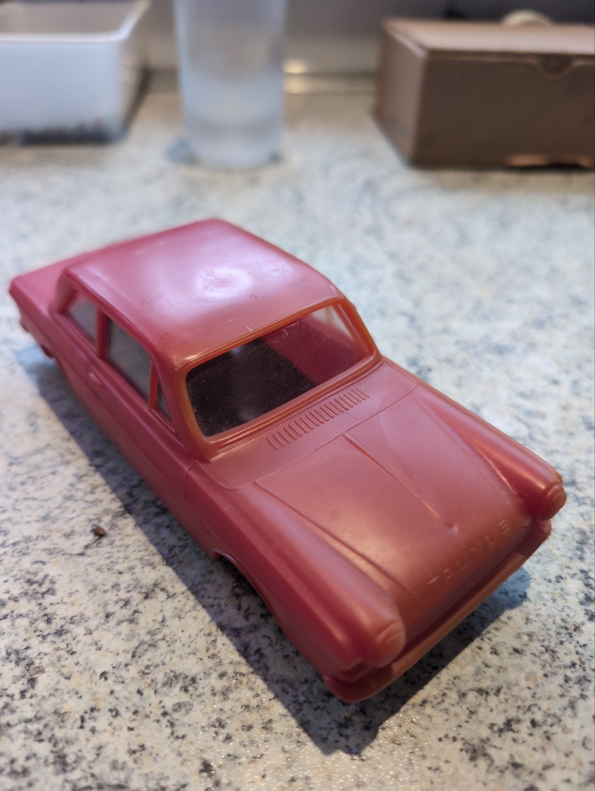 Vintage Ford Taunus 12M P4 Speelgoedauto E. Flim Lemez 1963, Ophalen