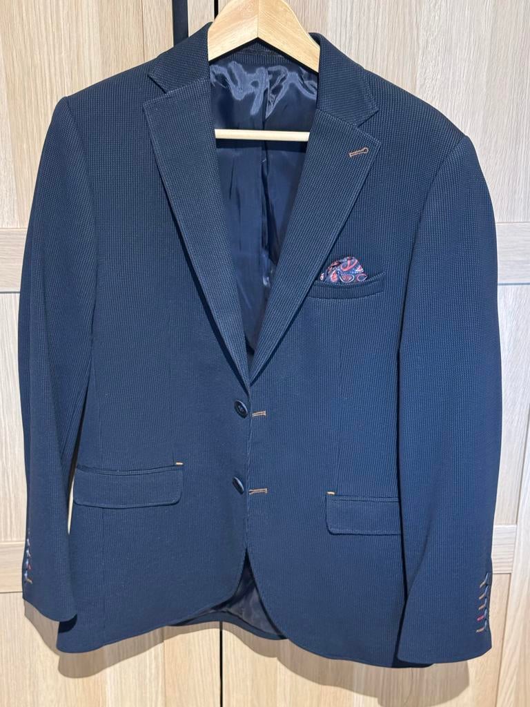 WAM Denim Colbert, Ophalen, Gedragen, Maat 48/50 (M), Blauw