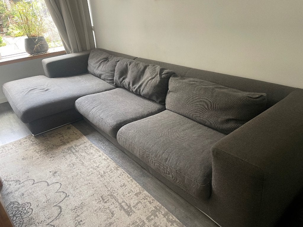Gratis bank afhalen, Ophalen, Gebruikt, Hoekbank, 300 cm of meer