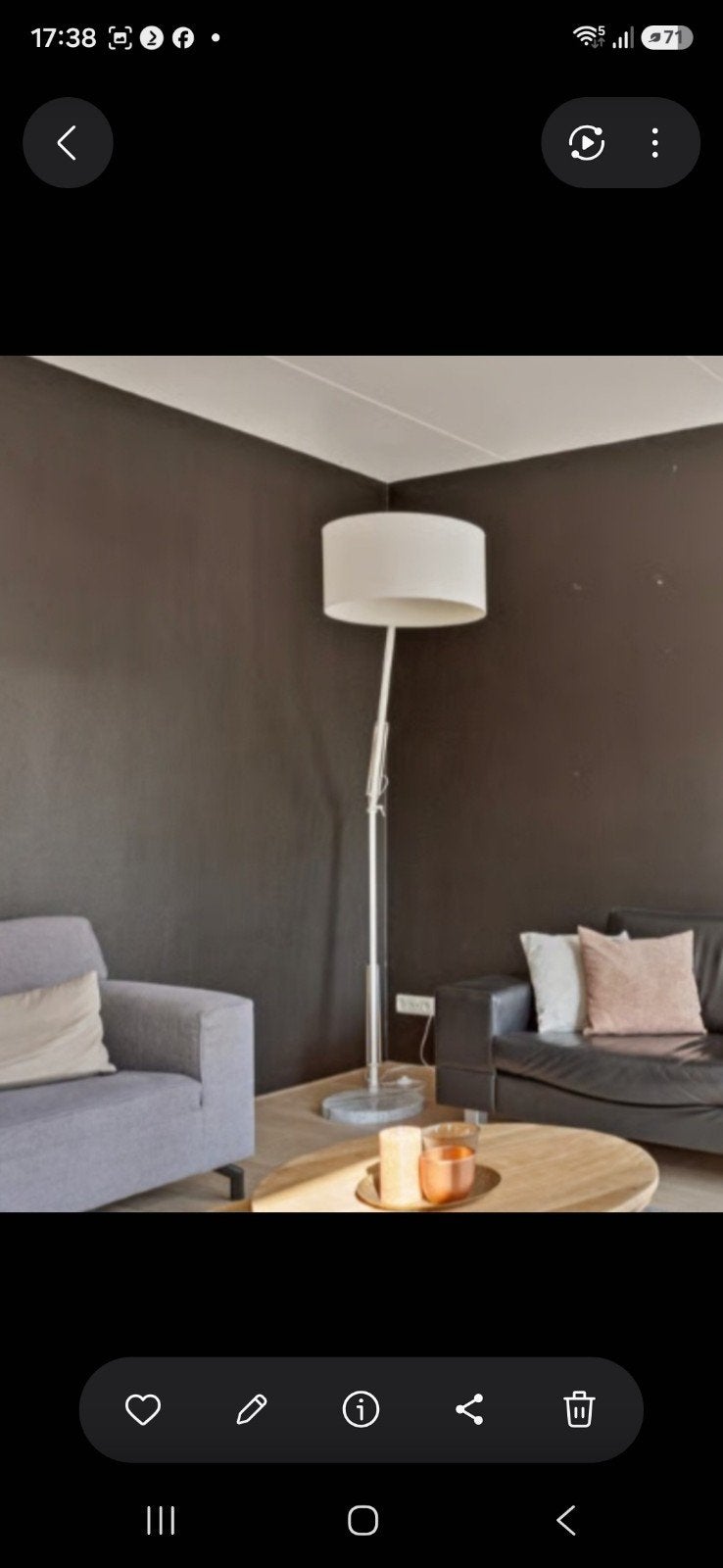 Grote verstelbare vloerlamp met marmeren voet, als nieuw!, Ophalen, Modern, Industrieel, 200 cm of meer, E27 (groot)