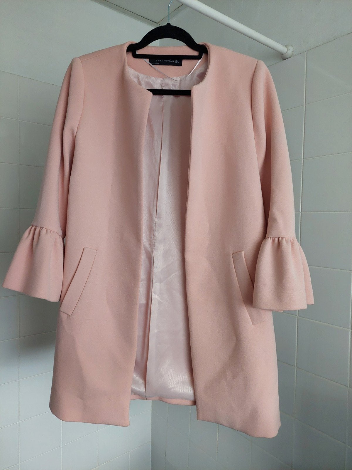 Zara zachtroze blazer L, Zara, Maat 42/44 (L), Ophalen of Verzenden, Zo goed als nieuw