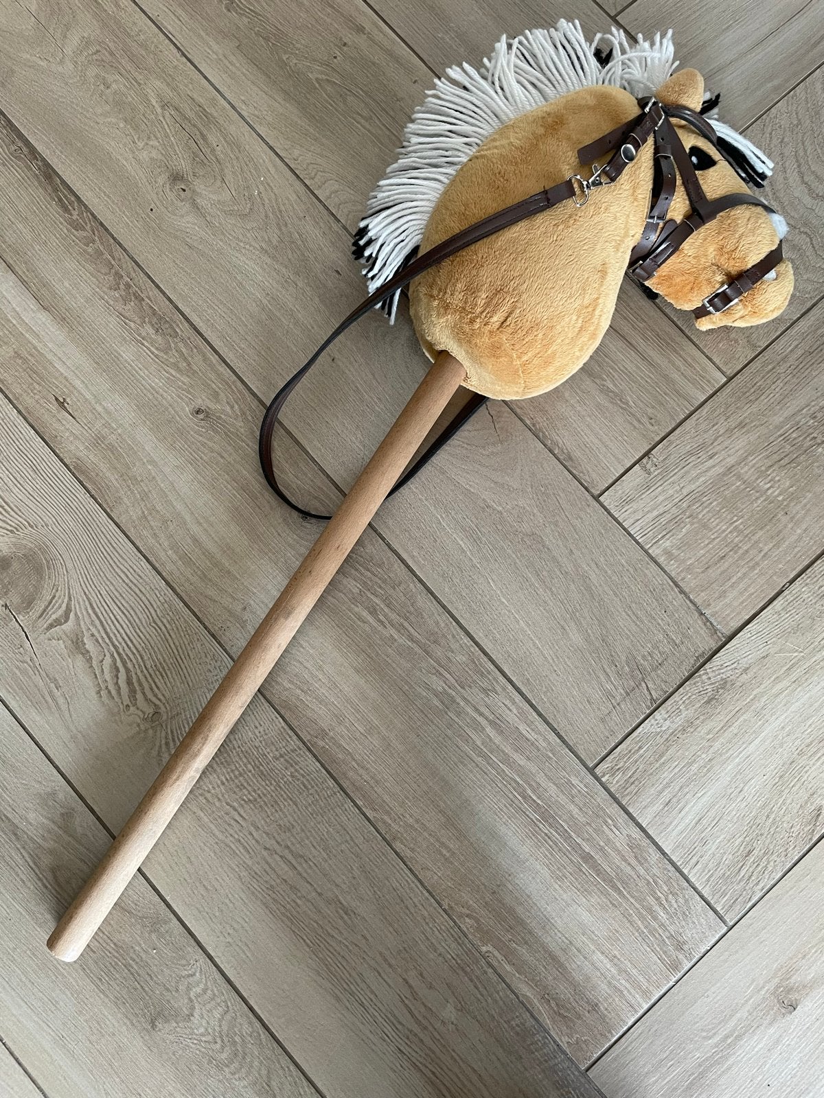 Houten stokpaardje Fjord met hoofdstel - Zo goed als nieuw, Kinderen en Baby's, Speelgoed | Overig, Ophalen, Zo goed als nieuw