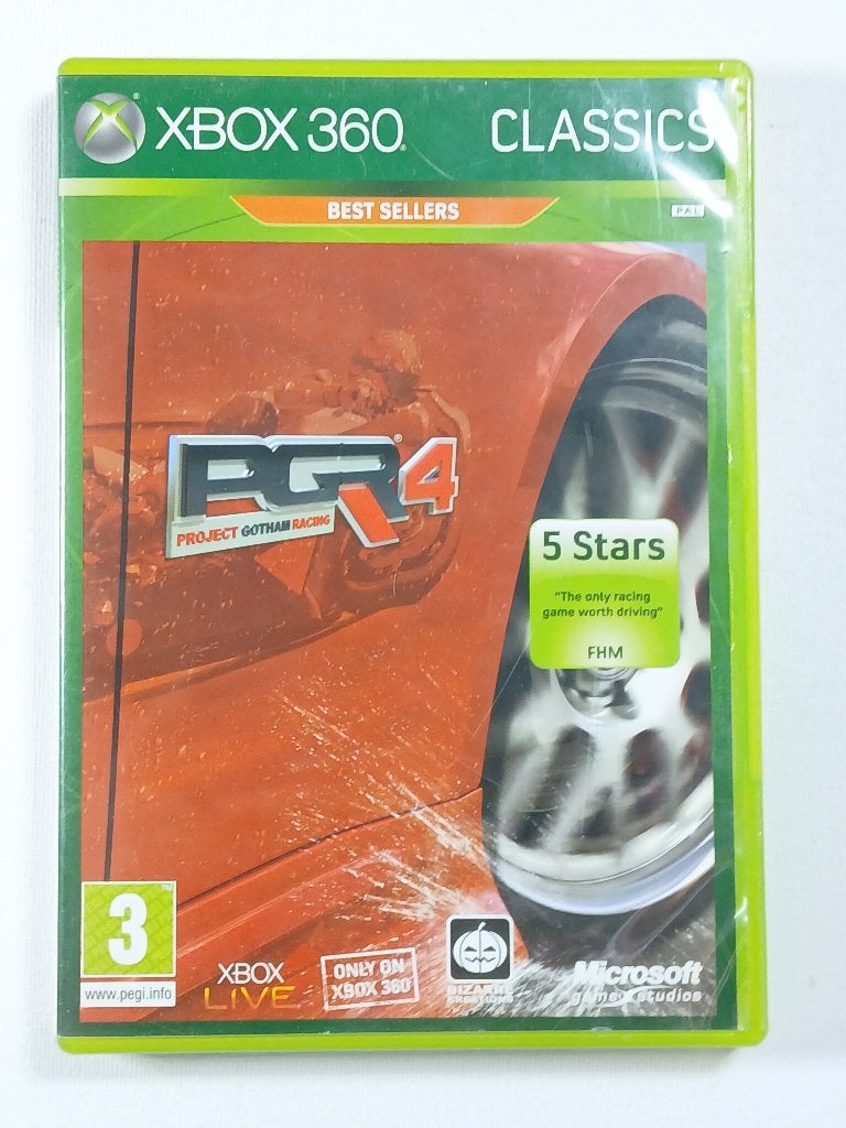 Project Gotham Racing 4 - Classics - XBOX 360 - PAL - CIB, Gebruikt, Microsoft, 1 speler, Racen en Vliegen