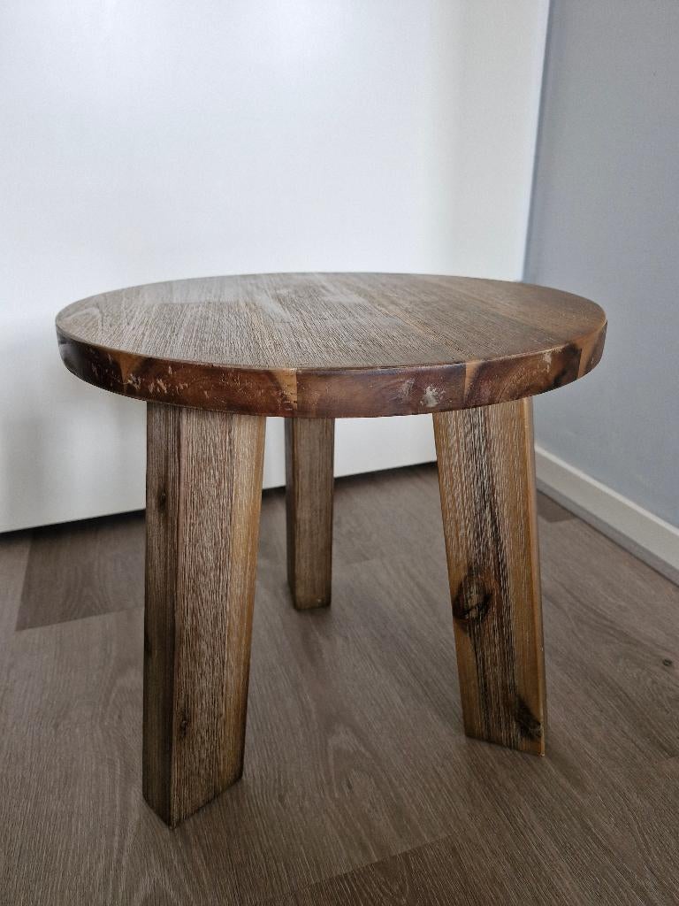 bijzettafeltje plantentafeltje mangohout Pronto, Ophalen, Minder dan 45 cm, Minder dan 55 cm, Rond
