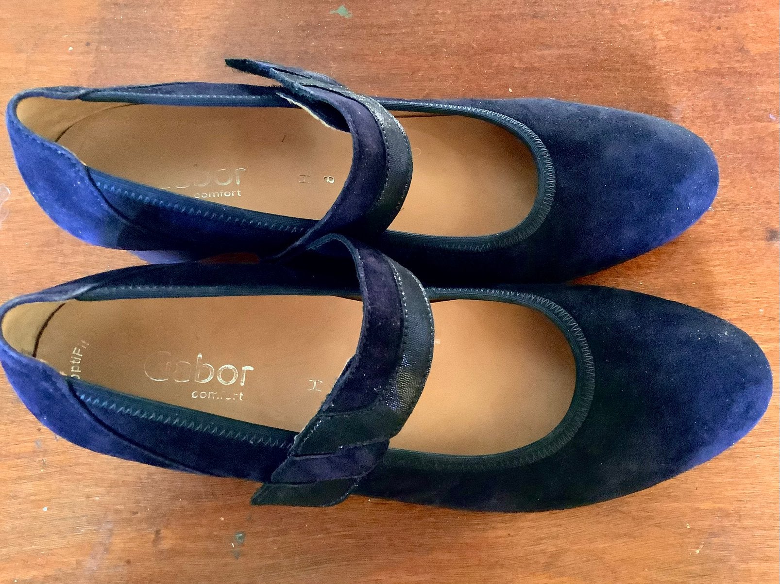 Donkerblauwe suède pumps, nieuw! GABOR, mt. 8, wijdte H., Pumps, Blauw, Nieuw, Ophalen of Verzenden