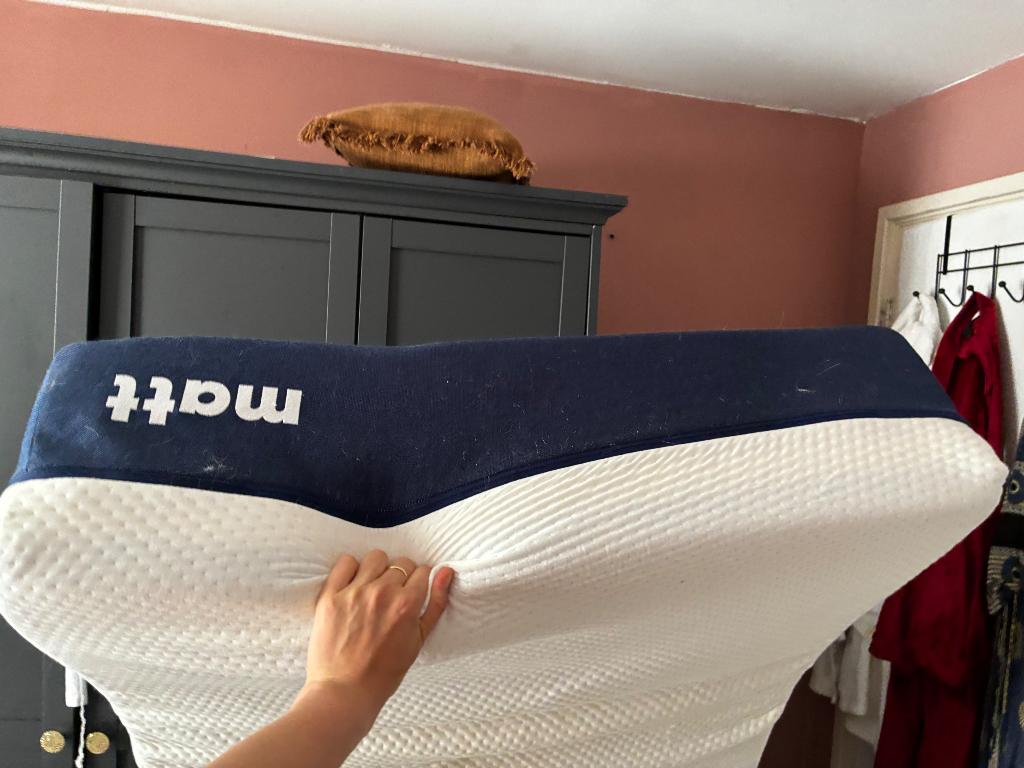 Matras van matt sleeps 90 x 200, Ophalen, 90 cm, Eenpersoons, Zo goed als nieuw