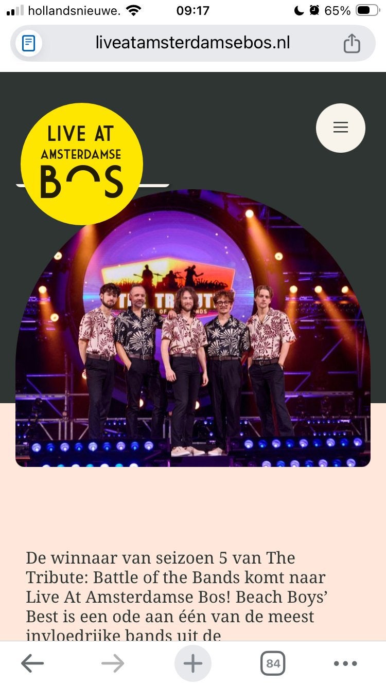 2 Tickets Beach Boys Best concert 18/7 14:00u Amsterdams bos, Tickets en Kaartjes, Twee personen