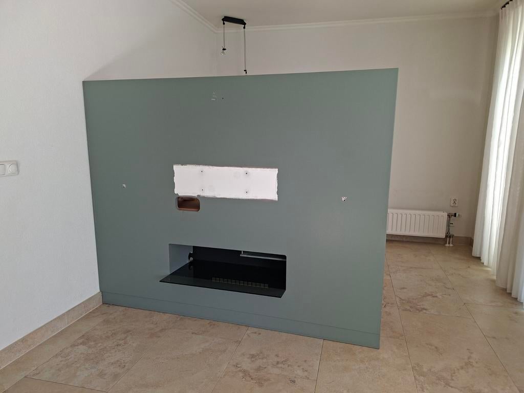 Audio meubel / scheidingswand met opbergruimte, Huis en Inrichting, Ophalen, Gebruikt, 200 cm of meer, 150 tot 200 cm