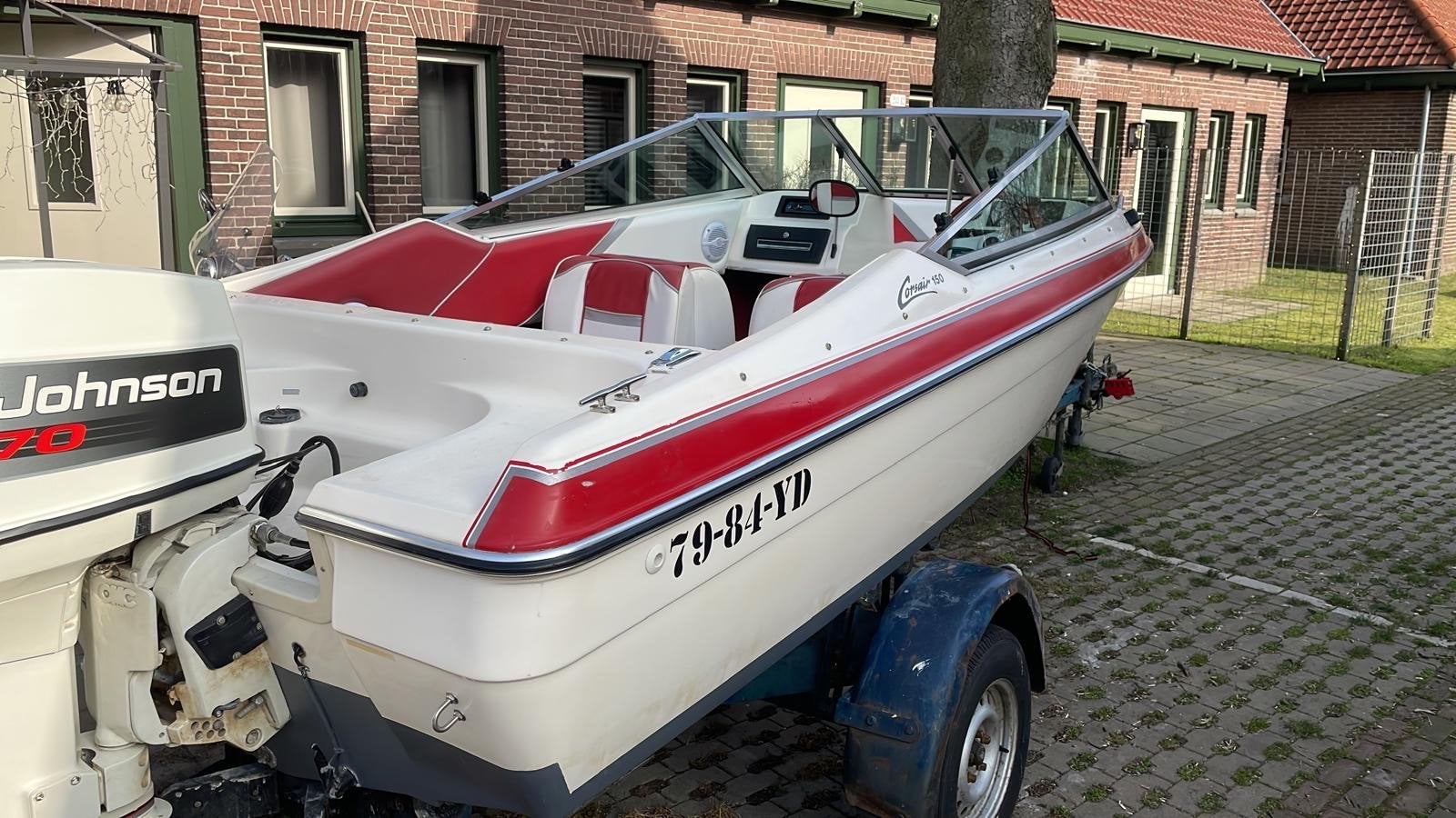 Sunbird Corsair Bowrider boot incl trailer, Watersport en Boten, Speedboten, Ophalen, Overige merken, Gebruikt, Minder dan 70 pk