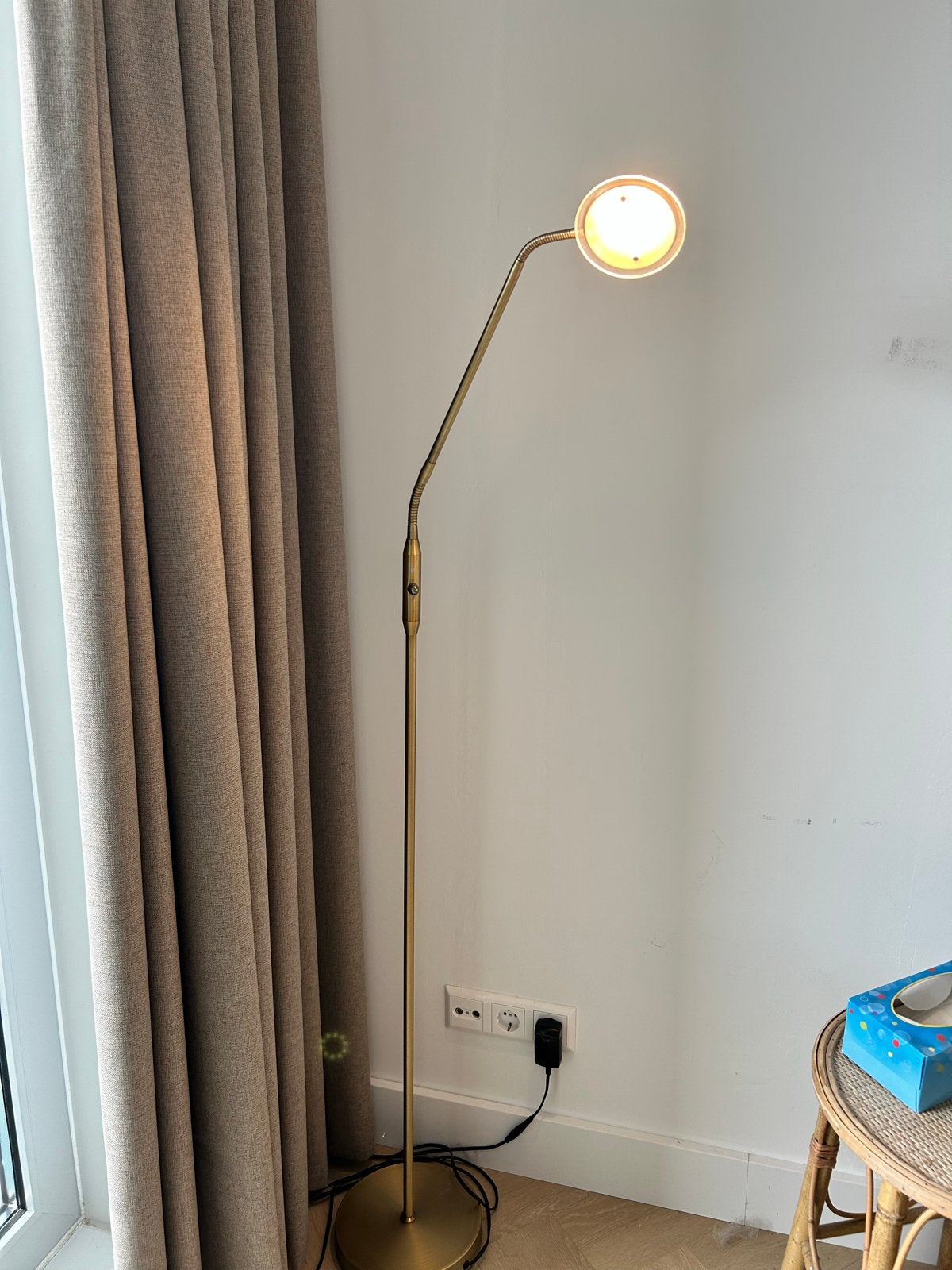lamp met flexibele arm and brightness, Huis en Inrichting, Ophalen, Overige fittingen, Zo goed als nieuw, Metaal