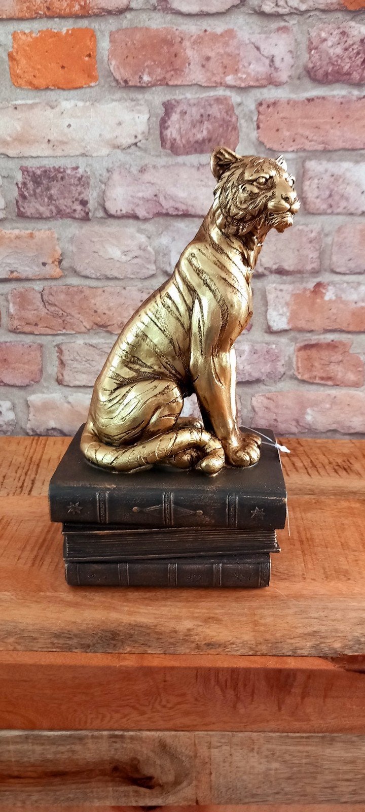 Baroque Collection:Grote 29cm Tijger Op Boeken Beeld♥️NIEUW♥, Ophalen of Verzenden, Nieuw, Dier