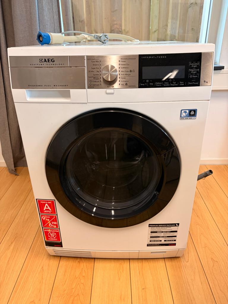 AEG Lavamat Turbo Wasmachine/Droger 9kg/6kg Inverter Motor, Witgoed en Apparatuur, 8 tot 10 kg, Ophalen, Gebruikt, 85 tot 90 cm