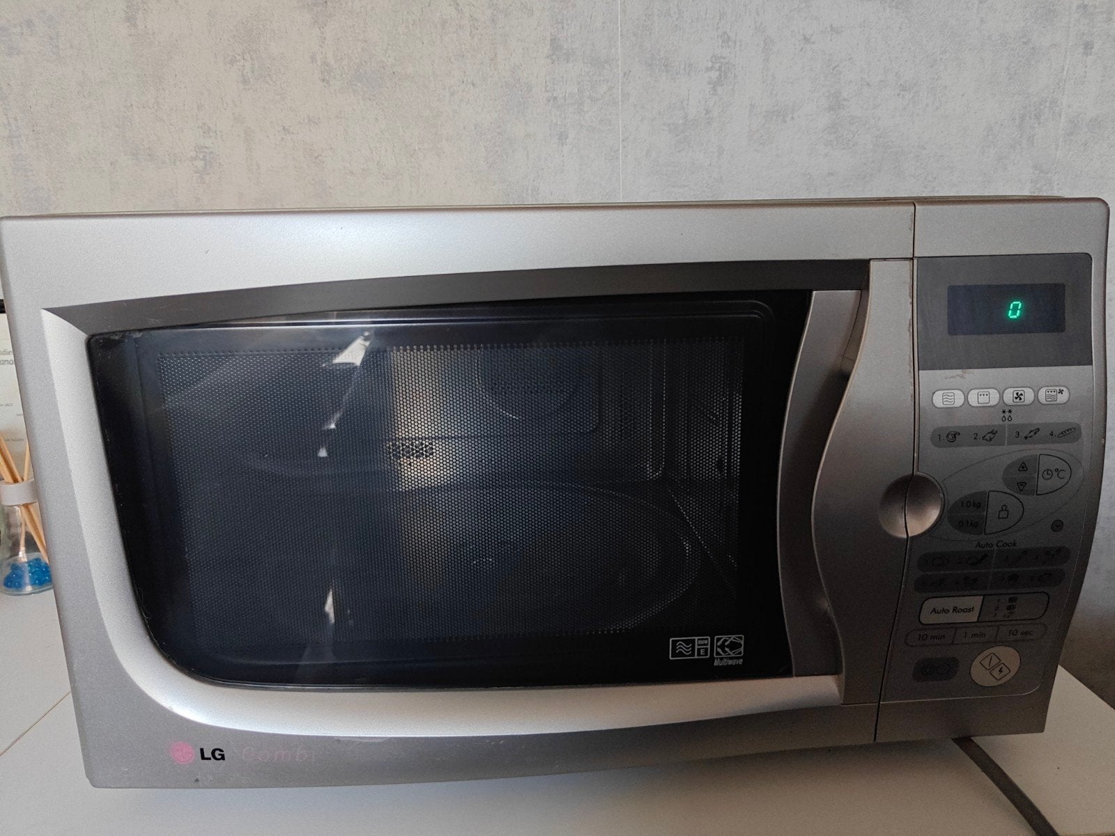 LG Combimagnetron - Zilver, Ophalen, Combimagnetron, Draaiplateau, Hete lucht