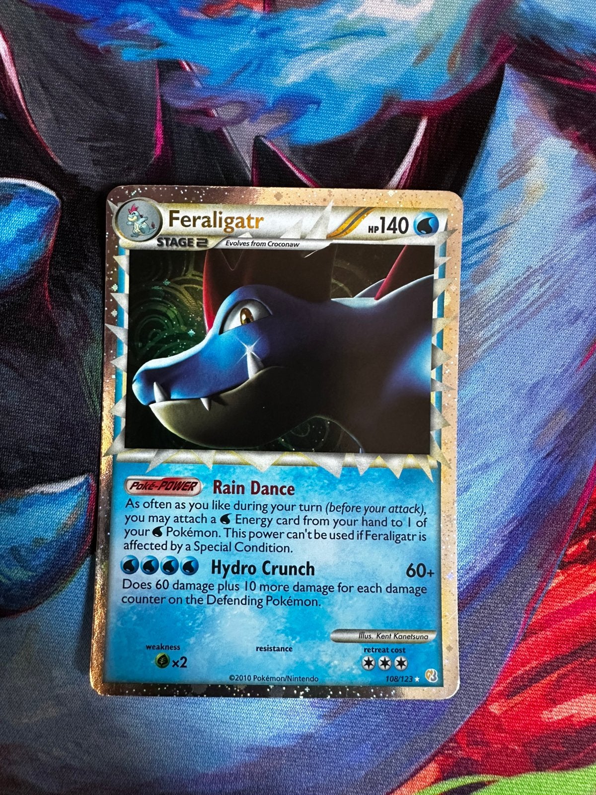 Feraligatr #108 - HeartGold & SoulSilver - Excellent, Hobby en Vrije tijd, Verzamelkaartspellen | Pokémon, Ophalen of Verzenden