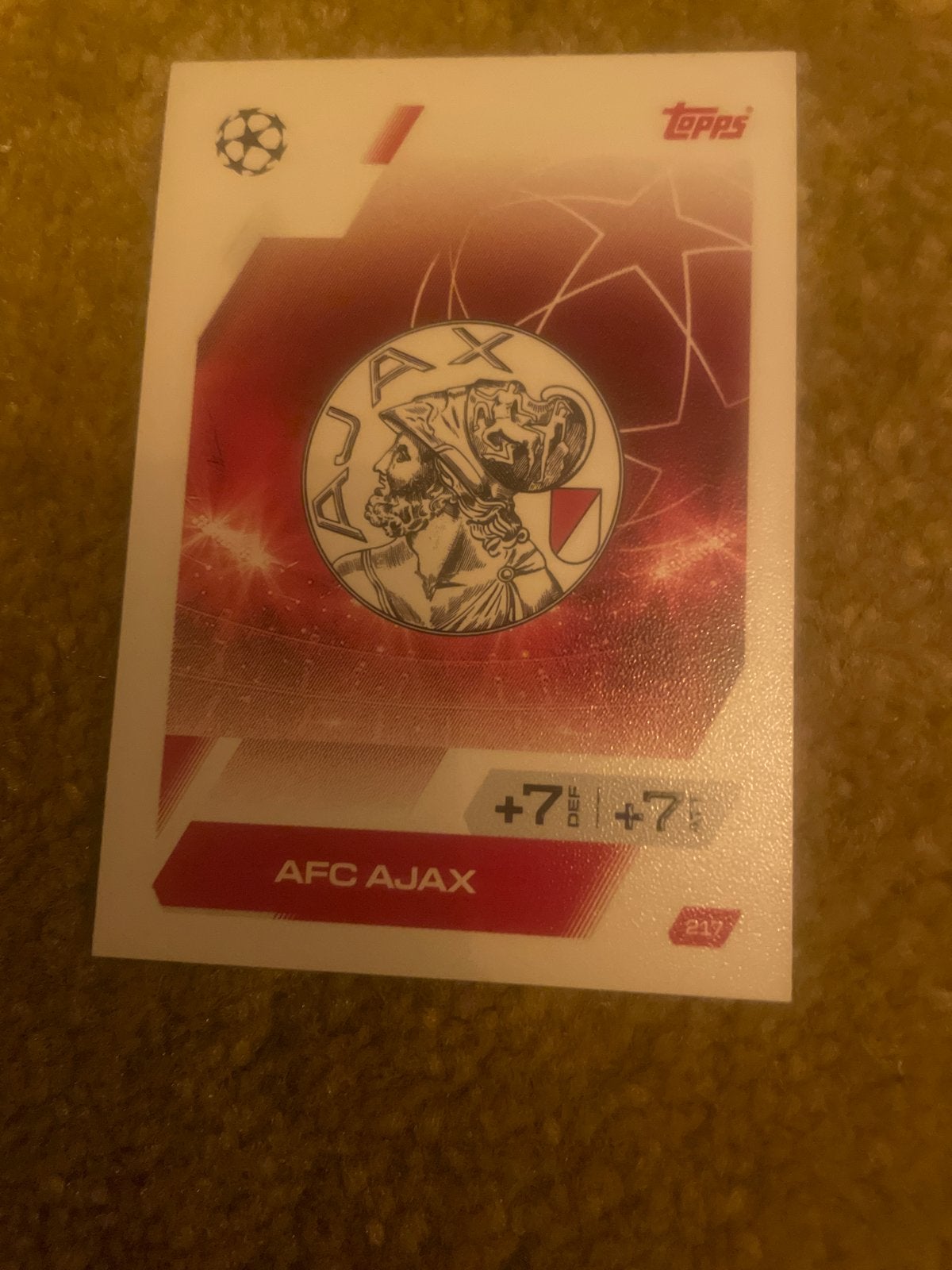 Topps Match Attax AFC Ajax Spelerskaart, Verzamelen, Ophalen of Verzenden, Zo goed als nieuw, Ajax, Spelerskaart