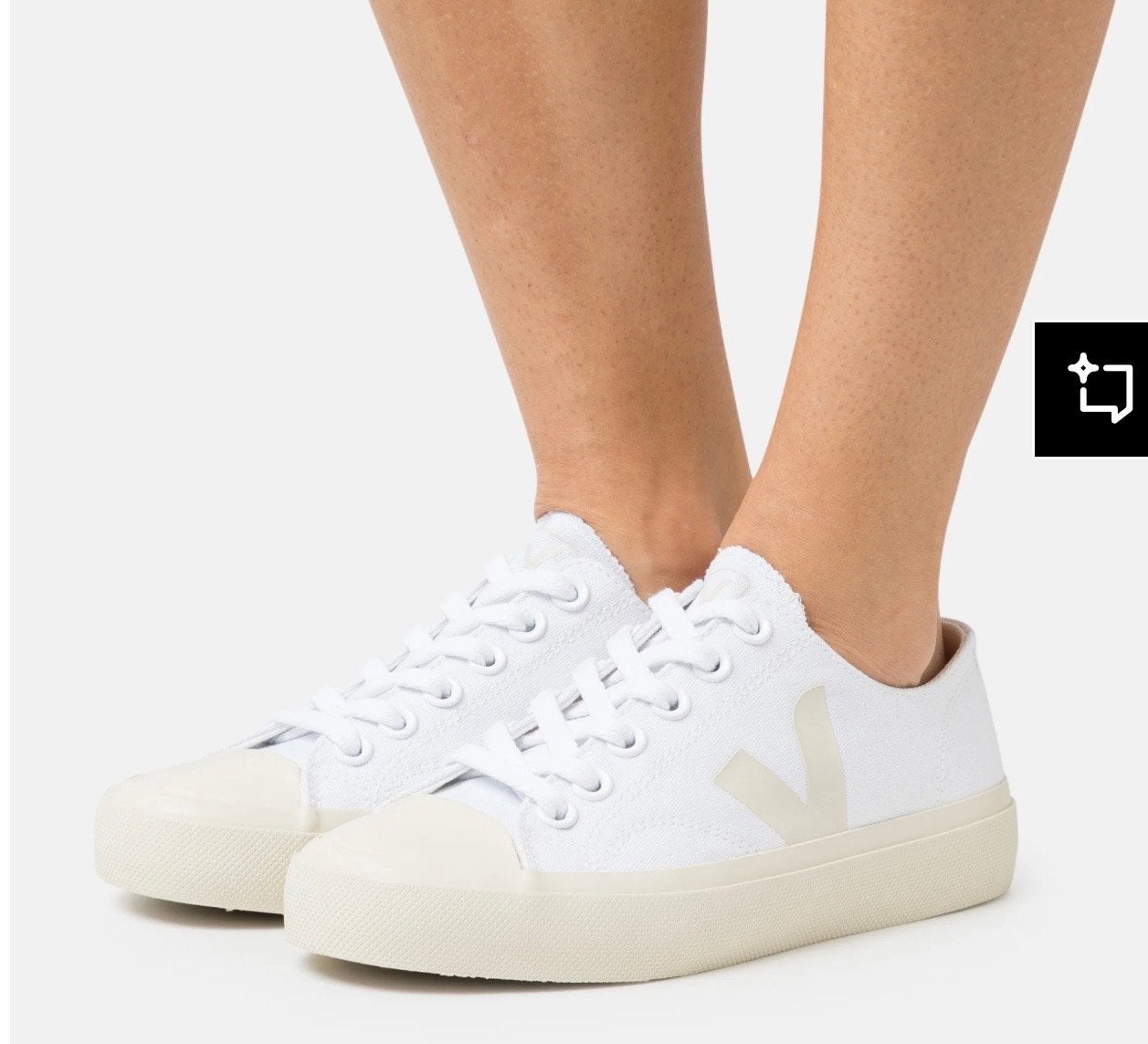 Veja Wata II Low Canvas Sneakers - Maat 36, Wit, Ophalen of Verzenden, Sneakers of Gympen, Zo goed als nieuw