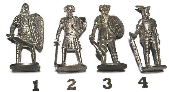 07z-Ferrero kinder surprise metal krieger 1.-12.jh. Noorse, Verzamelen, Verrassingseieren, Ophalen of Verzenden, Zo goed als nieuw