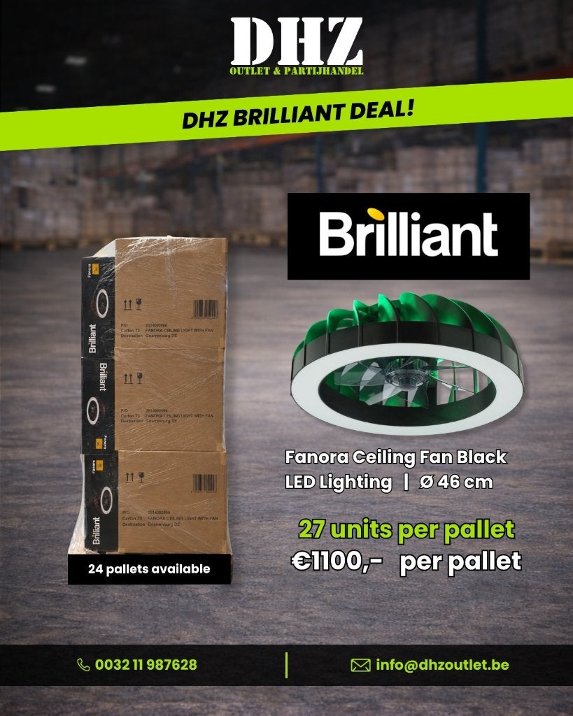 Plafondventilator met LED Verlichting, Witgoed en Apparatuur, Ophalen, Ventilator met afstandsbediening, Nieuw, Plafondventilator