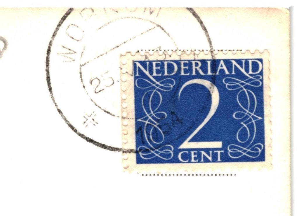 968508	Enkhuizen	Panorama	Luchtfoto	1954, Ophalen of Verzenden, 1940 tot 1960, Gelopen, Noord-Holland