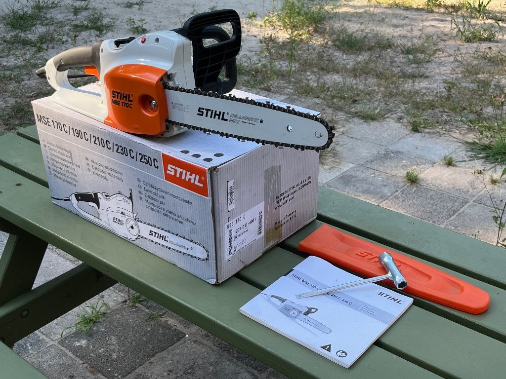 Stihl MSE 170 C elektrische kettingzaag 35cm, Stihl, Kettingzaag, Ophalen of Verzenden, Zo goed als nieuw