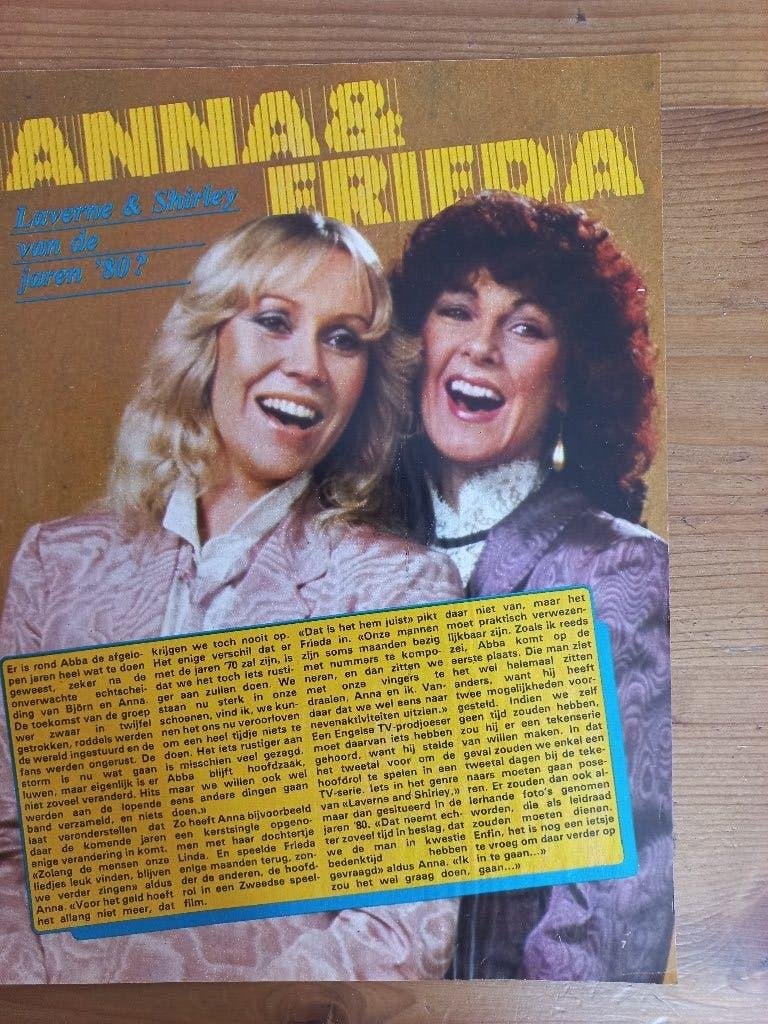 ABBA artikelen begin jaren 80 1 euro per stuk, Ophalen of Verzenden, Gebruikt, Boek, Tijdschrift of Artikel