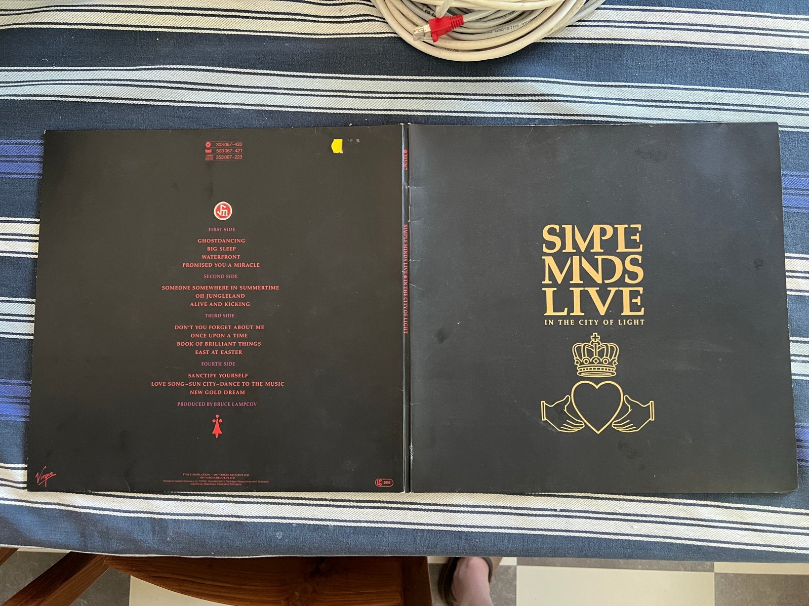 Simple Minds Live - In The City Of Light Dubbel LP, Cd's en Dvd's, Vinyl | Pop, Rock, Gebruikt, Ophalen of Verzenden, 12 inch