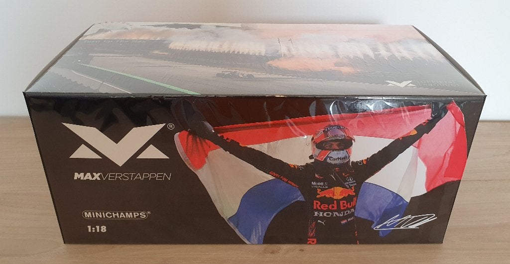 GP Nederland 2021 Max Verstappen MiniChamps 1:18 NIEUW, Ophalen of Verzenden, Nieuw, Auto, MiniChamps
