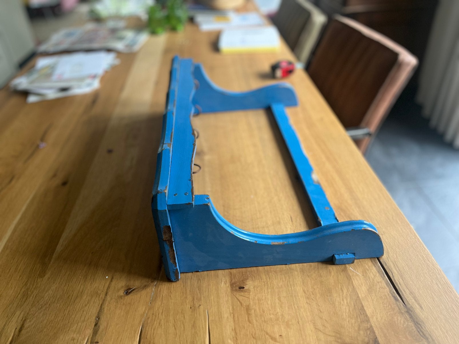 Frans Keukenrekje / regaal / blauw, Blauw, Zo goed als nieuw, Minder dan 100 cm, 25 tot 50 cm