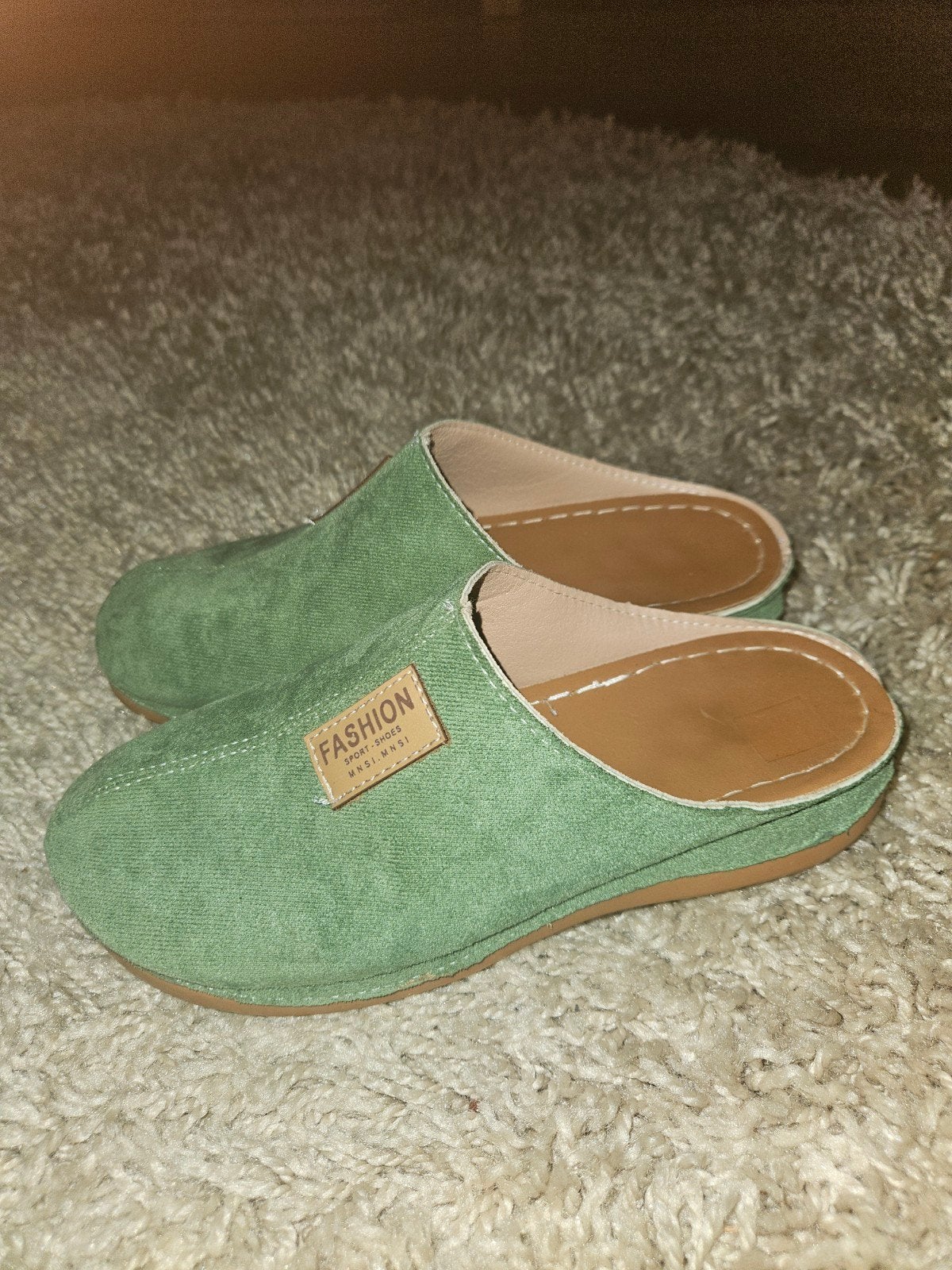 Zgan... groene klompen maat 40, Kleding | Dames, Schoenen, Ophalen of Verzenden, Zo goed als nieuw, Groen