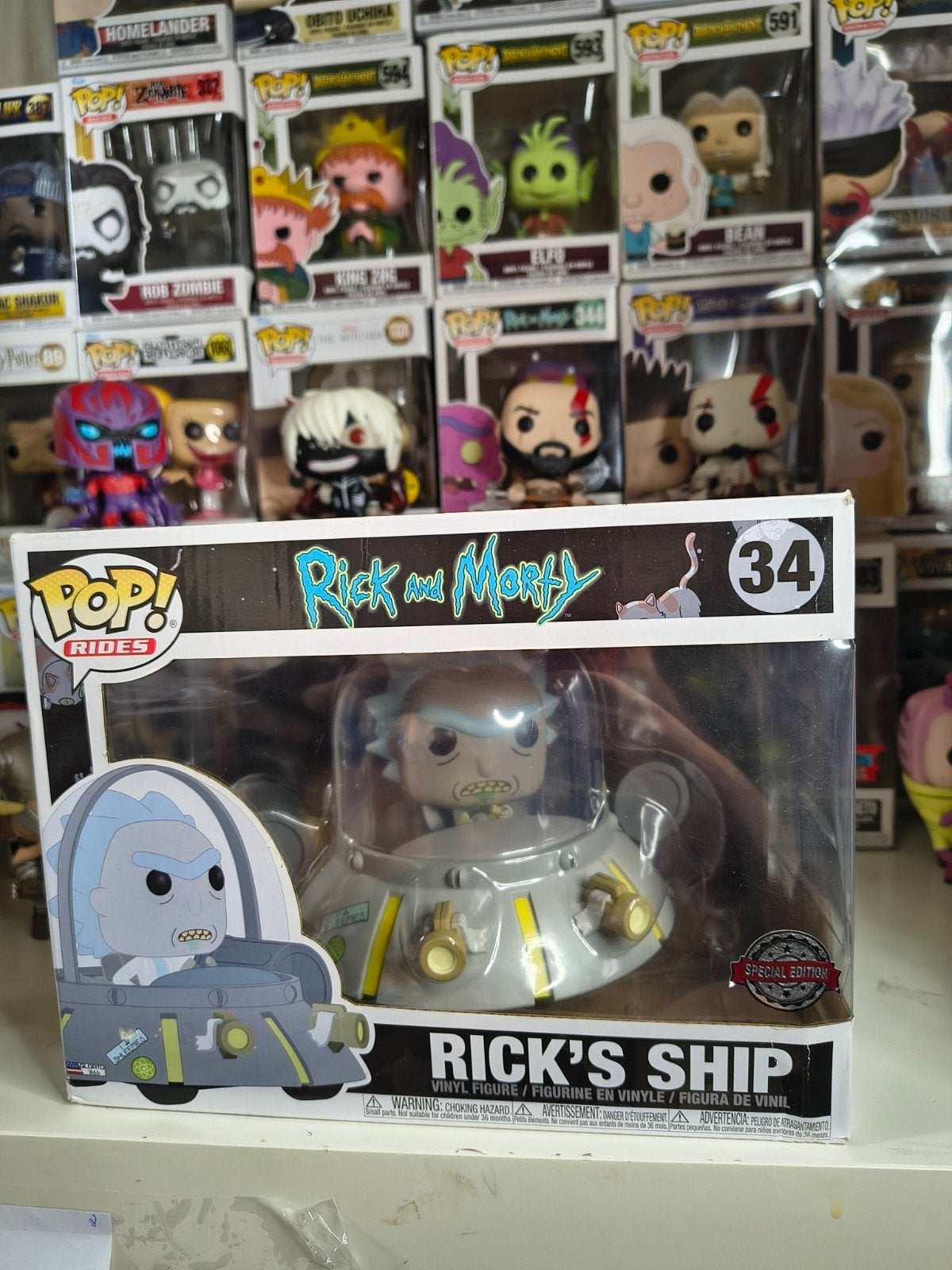Funko Pop! Rides Rick and Morty - Rick's Ship #34, Ophalen of Verzenden, Jongen of Meisje