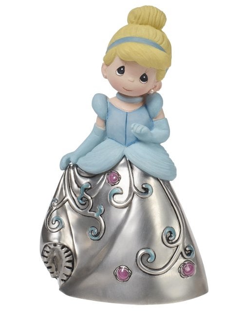 Vintage assepoester cinderella beeld met zilveren bel, Ophalen of Verzenden, Assepoester of Belle, Zo goed als nieuw, Beeldje of Figuurtje