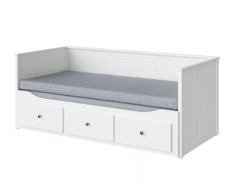 Kinderbed met lades (ikea), Ophalen, Eenpersoons, Wit, Zo goed als nieuw