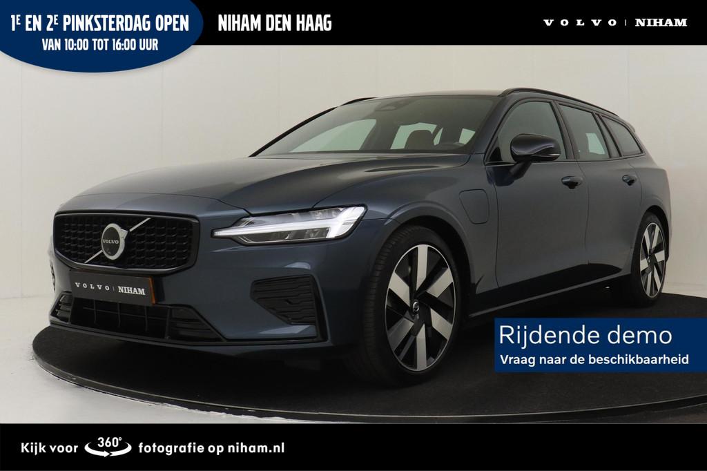 Volvo V60 T6 PLUG-IN HYBRID AWD PLUS DARK -GEVENT.LEDER|360, Auto's, Volvo, Automaat, 12 maanden, Stof, Euro 6