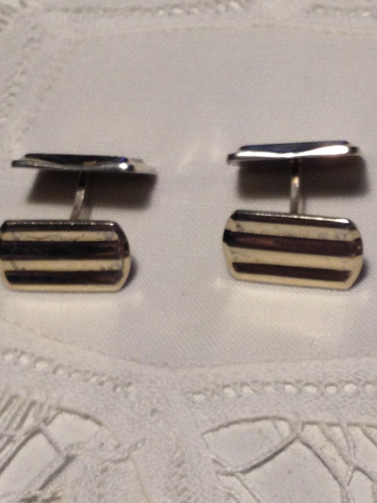 Antieke manchetknopenzilver verguld, Verzenden, Zilver