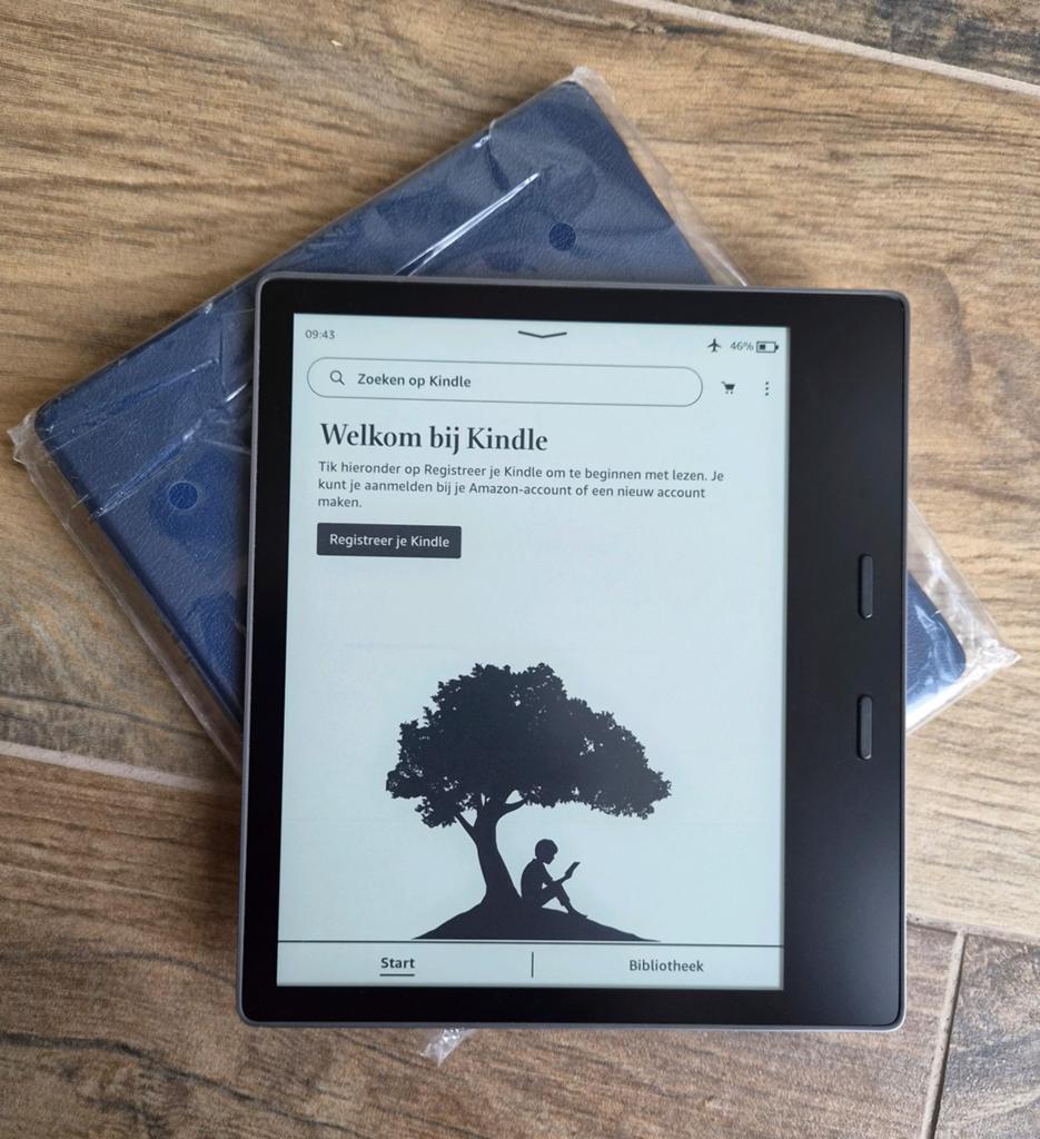 Zgan Kindle Oasis 3, 10th generation met nieuwe sleepcover, Wi-Fi, 8 GB, Amazon Kindle, Ophalen of Verzenden