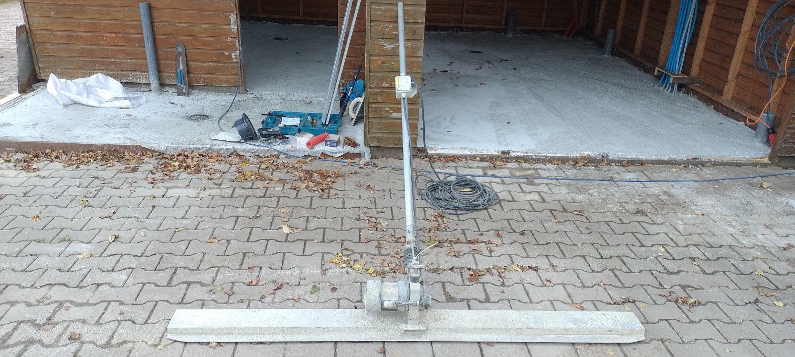Vloerspaan beton trilspaan te huur, Ophalen of Verzenden, Gebruikt