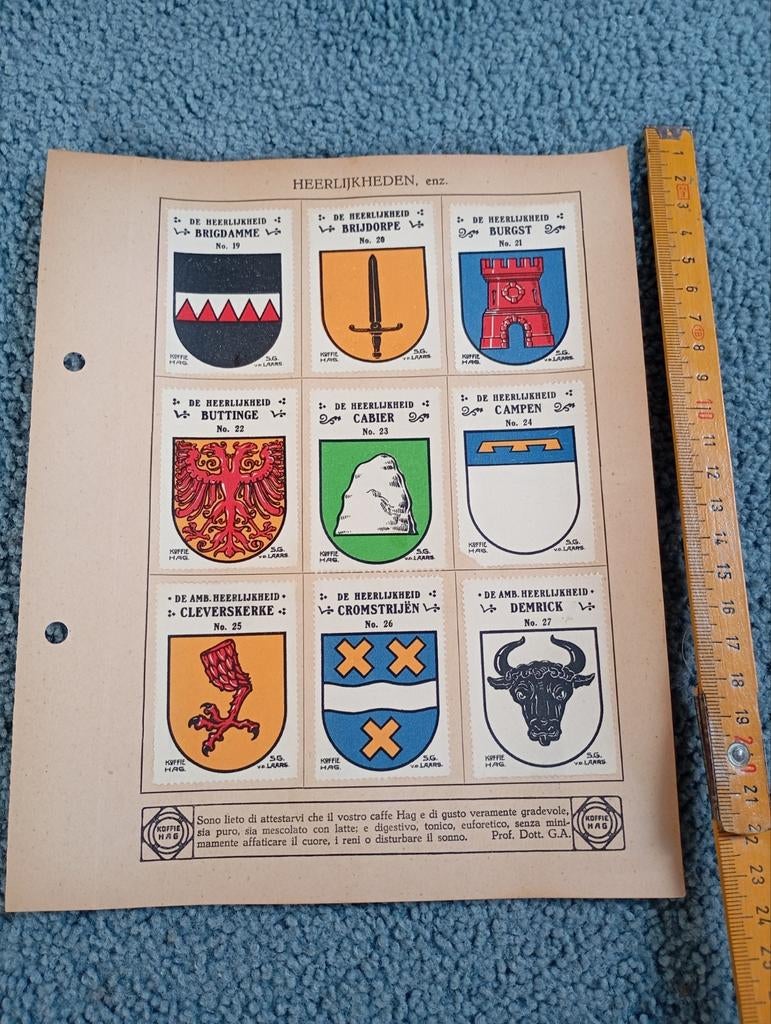Vintage Zegels NL Heraldiek Orgineel 1950+, Verzamelen, Merken en Reclamevoorwerpen, Ophalen of Verzenden, Overige typen