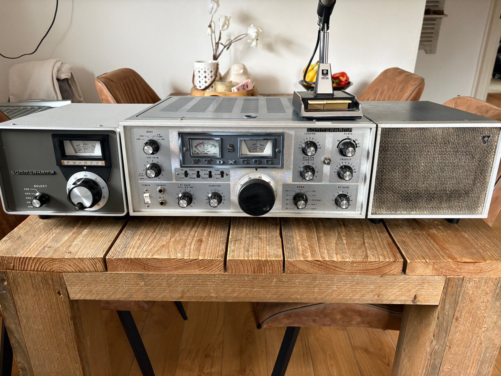 Sommerkamp FTDX 505 + Kenwood MC-50, Telecommunicatie, Ophalen of Verzenden