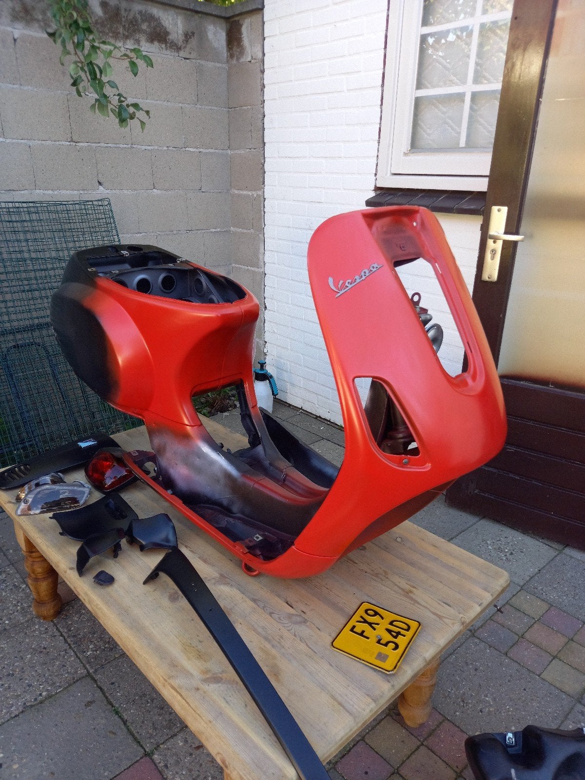 vespa lx brom frame keihard, Fietsen en Brommers, Ophalen, Gebruikt, Maximaal 45 km/u, Benzine